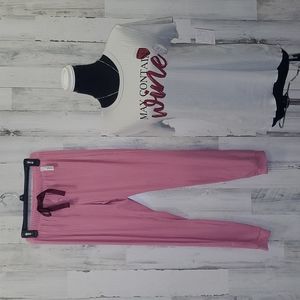 0722 Love @ First Sight "May Contain Wine" Pajamas